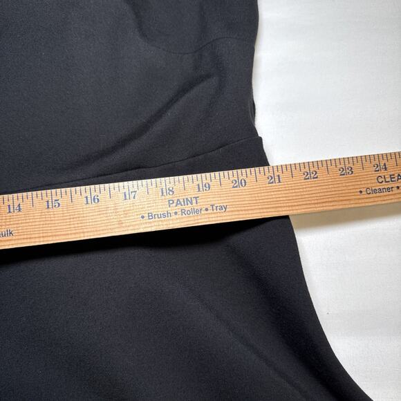 Ann Taylor LOFT Plus Sz 22 Womens Black Eyelet Bottom Sleeveless Dress Work EUC - Picture 6 of 12